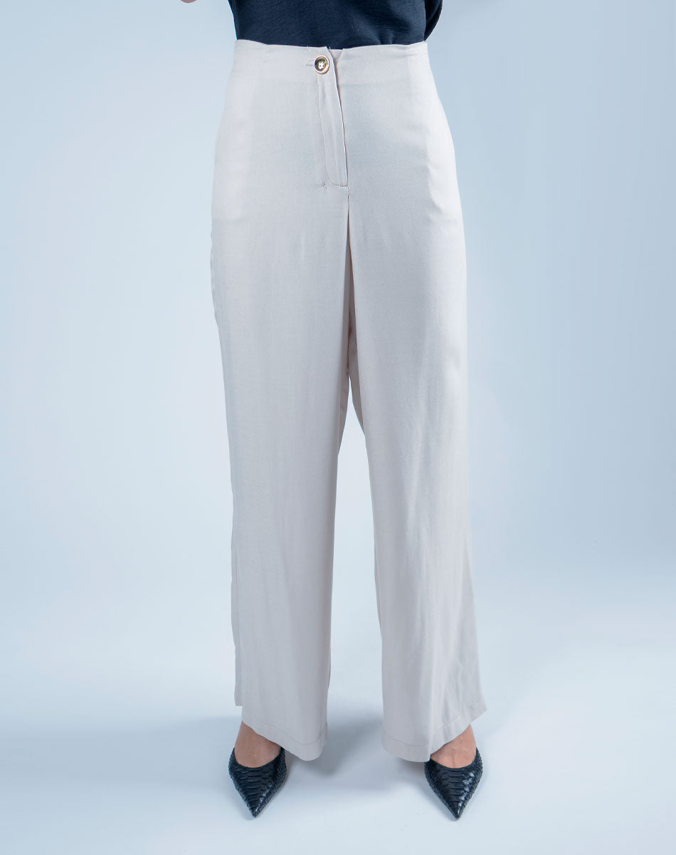 Pantalón Recto Pierna Ancha