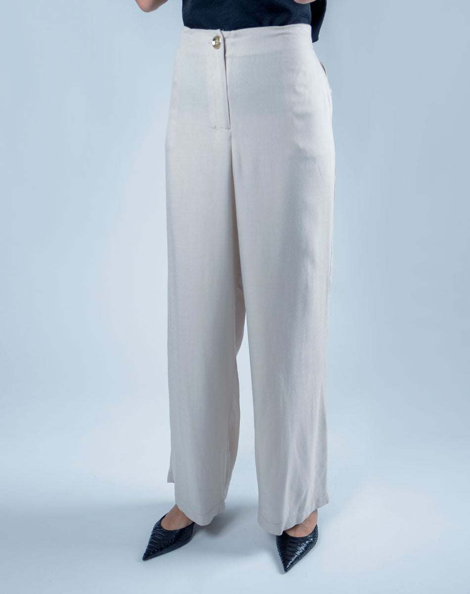 Pantalón Recto Pierna Ancha
