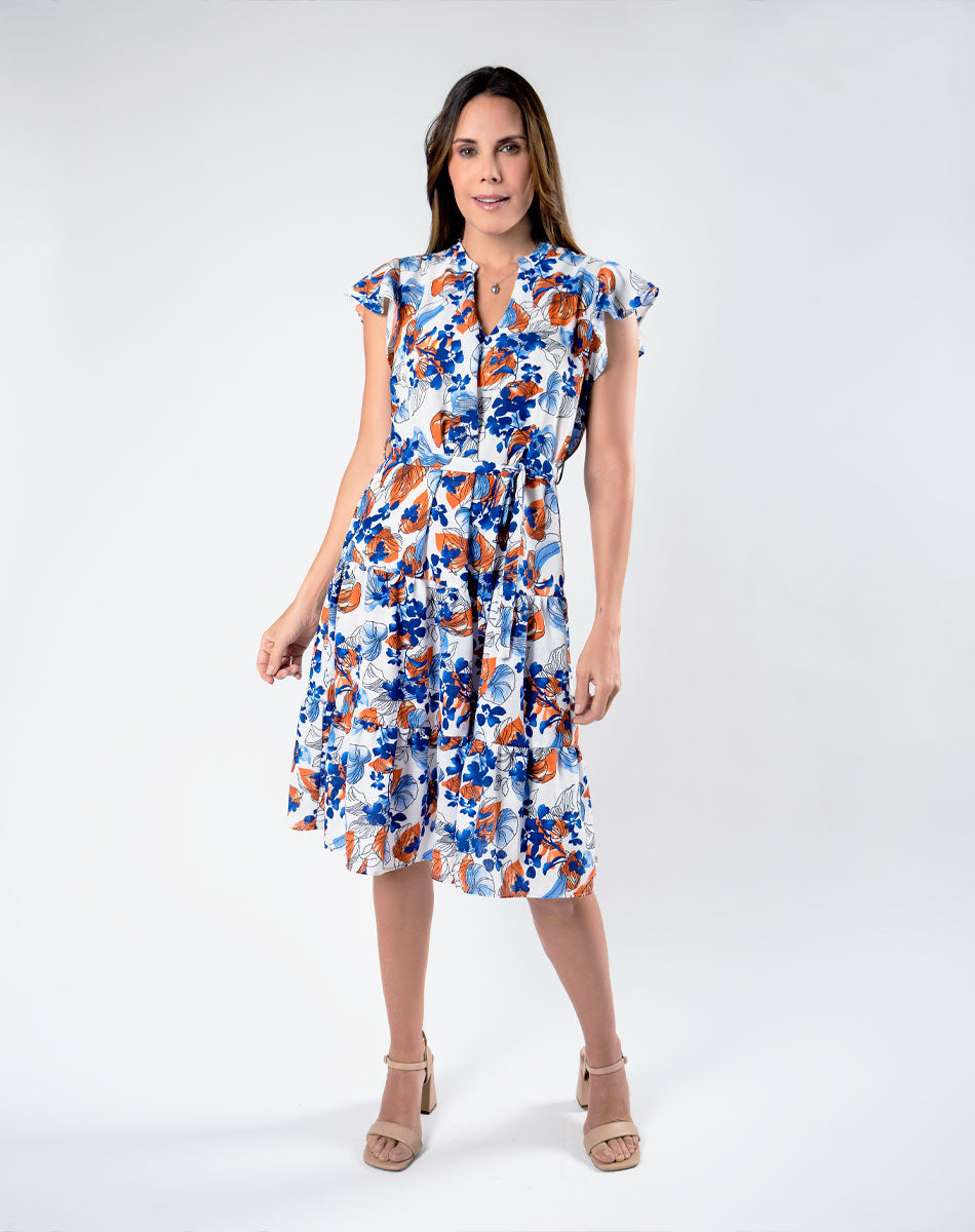 Vestido Midi de Flores
