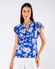 Blusa Floral Escote V