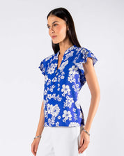 Blusa Floral Escote V