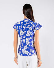 Blusa Floral Escote V