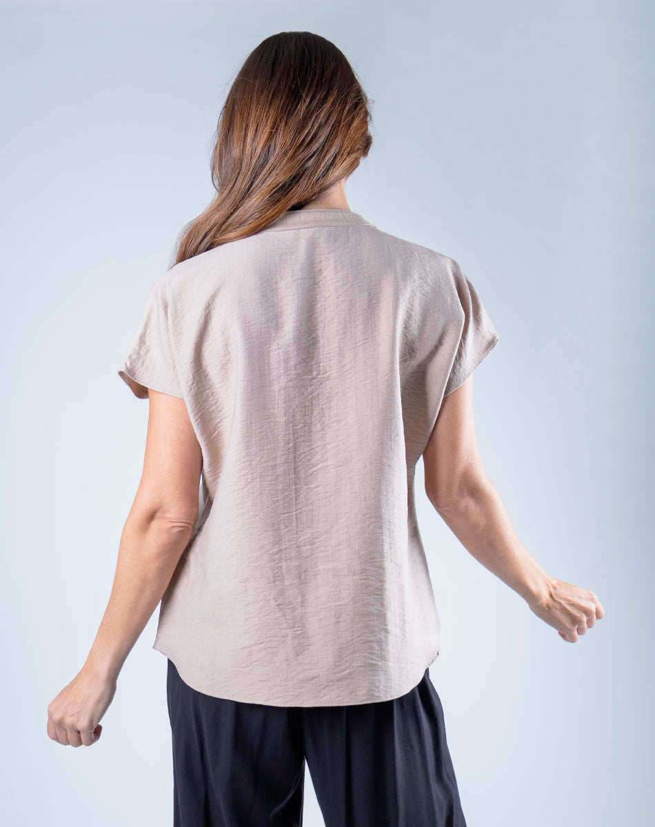 Blusa Tradicional  Cuello Mao