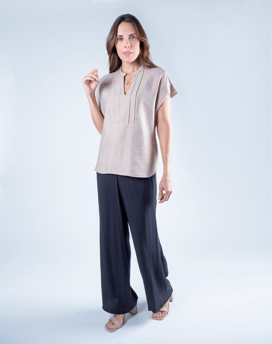 Blusa Tradicional  Cuello Mao