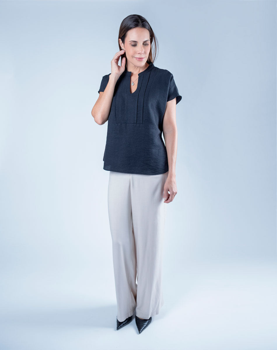Blusa Tradicional  Cuello Mao