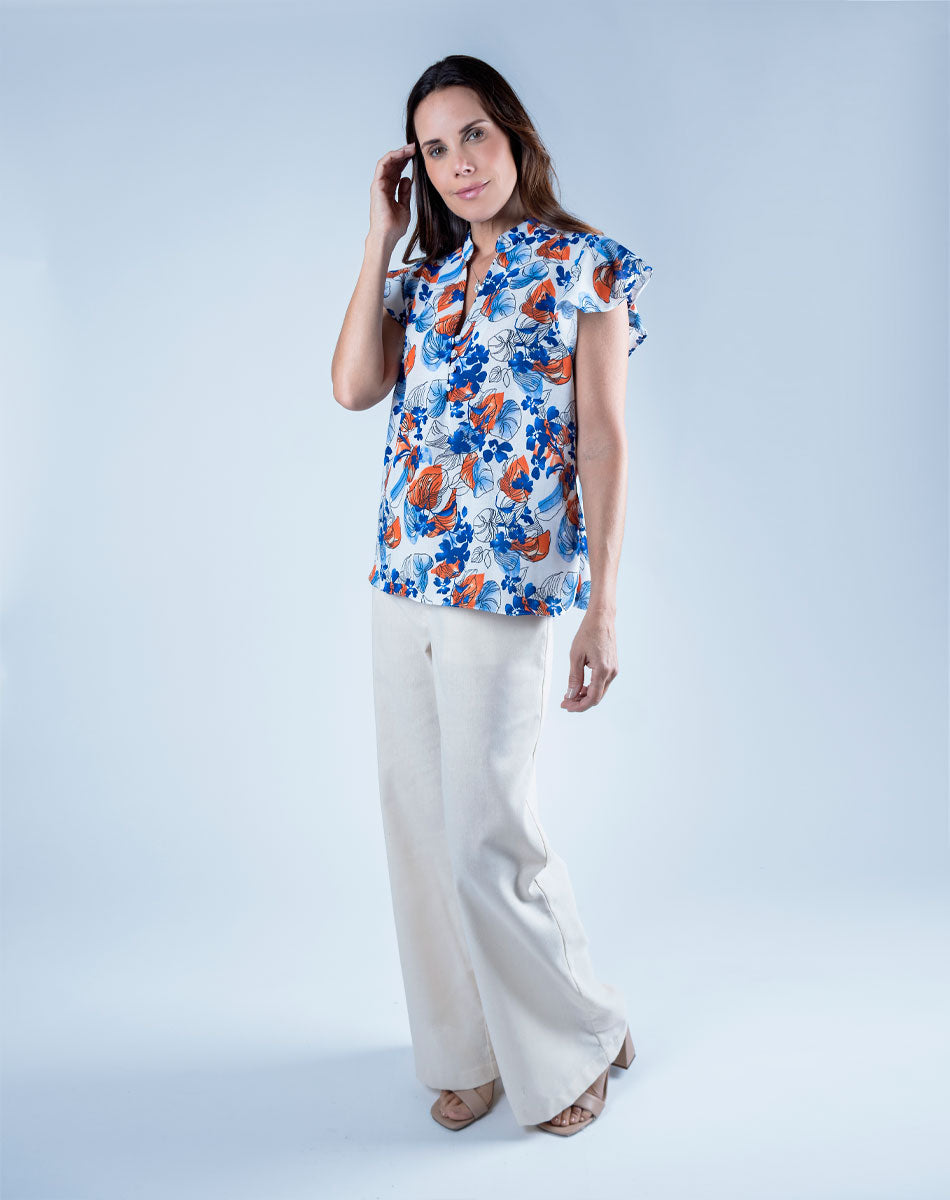 Blusa con Estampado Floral
