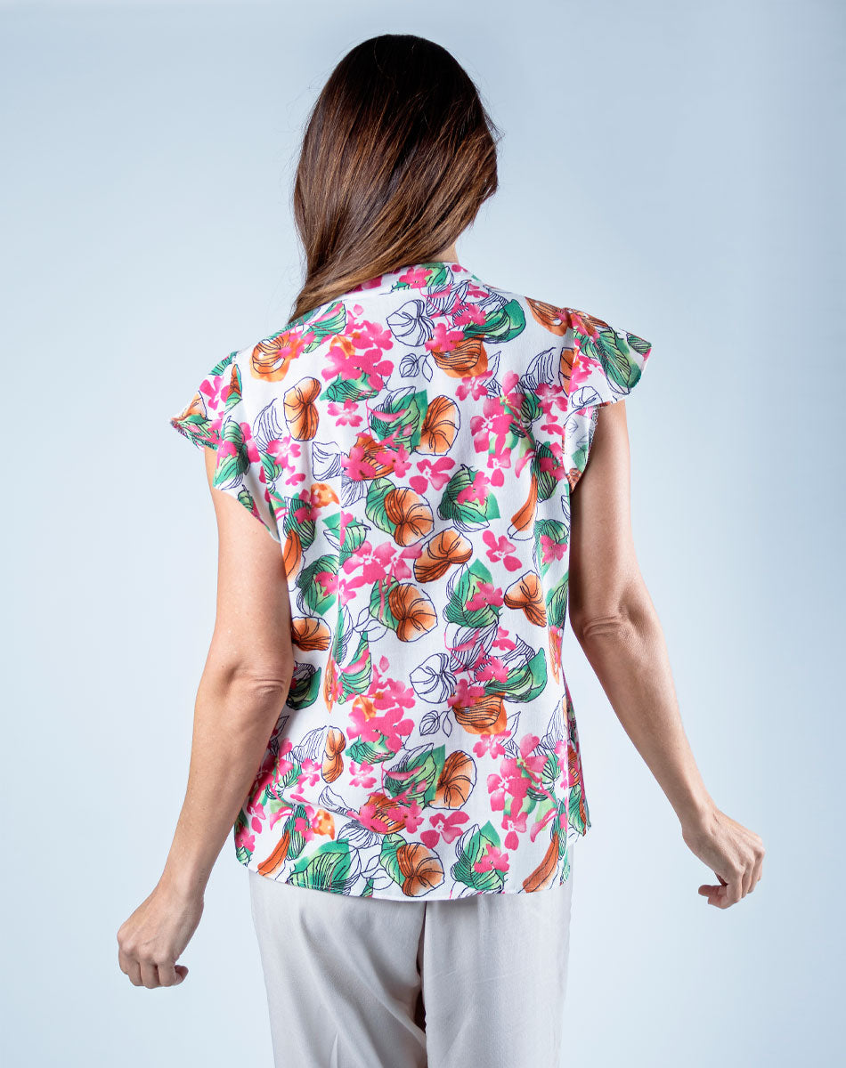 Blusa con Estampado Floral
