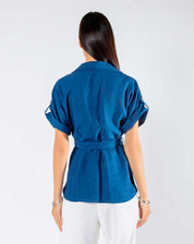 Blusa con Escote Solapa