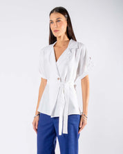 Blusa con Escote Solapa