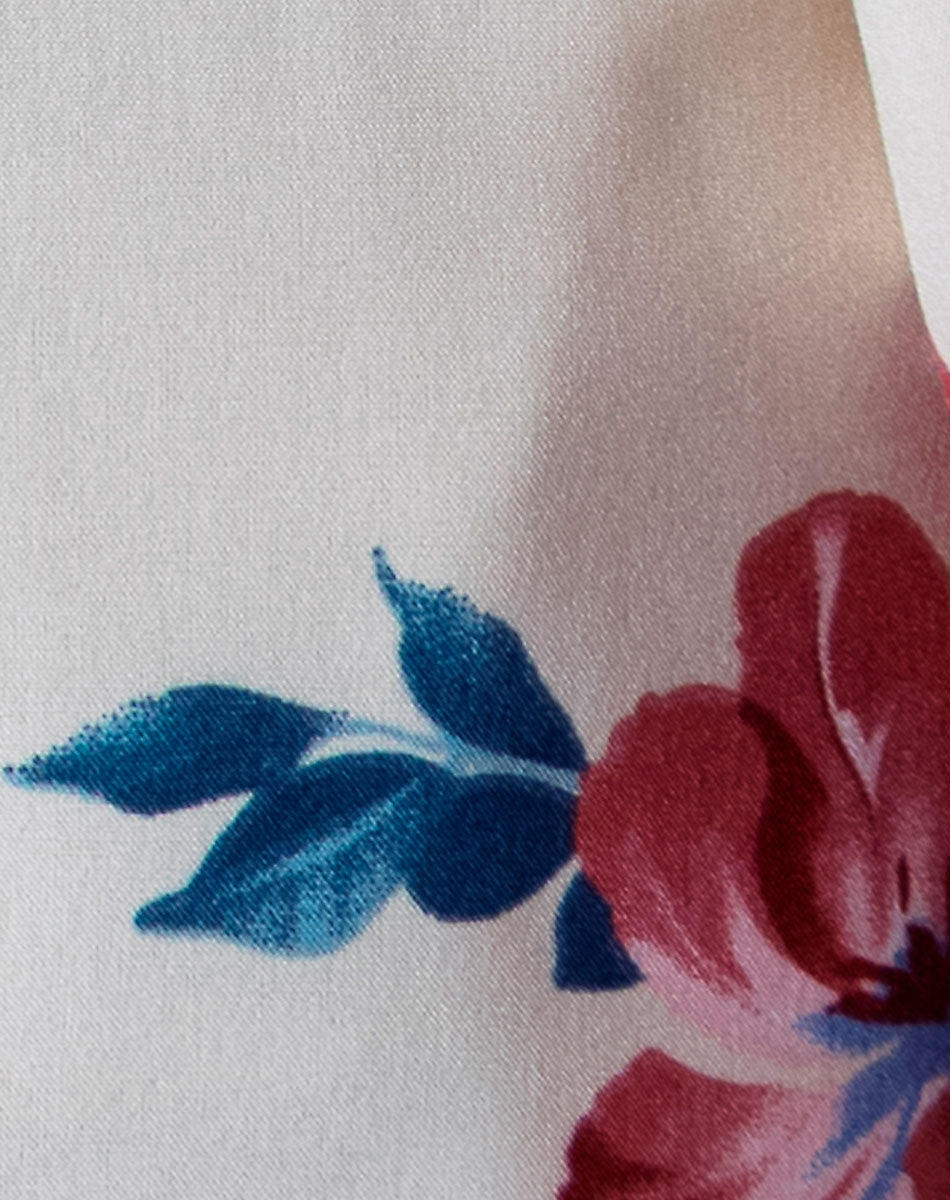 Blusa Cuello Mao Floral