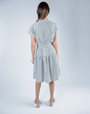 Vestido Midi Cuello Mao