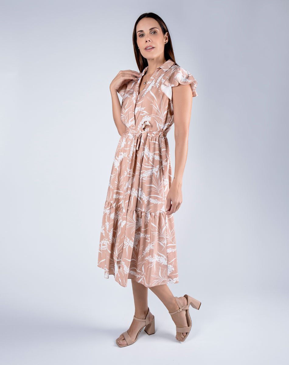 Vestido Midi Estampado