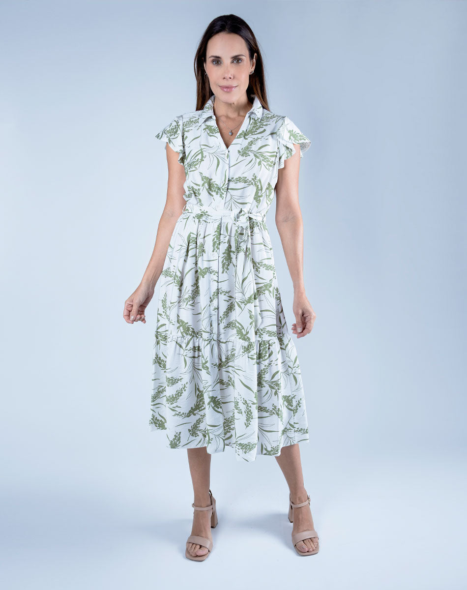 Vestido Midi Estampado