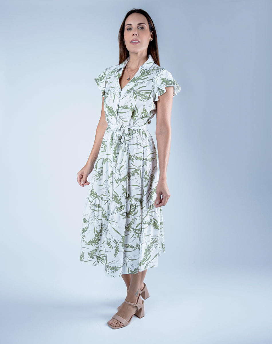 Vestido Midi Estampado