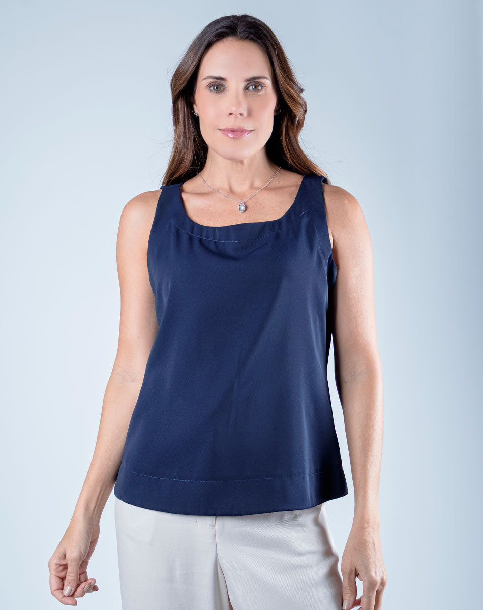 Blusa Escote Redondo