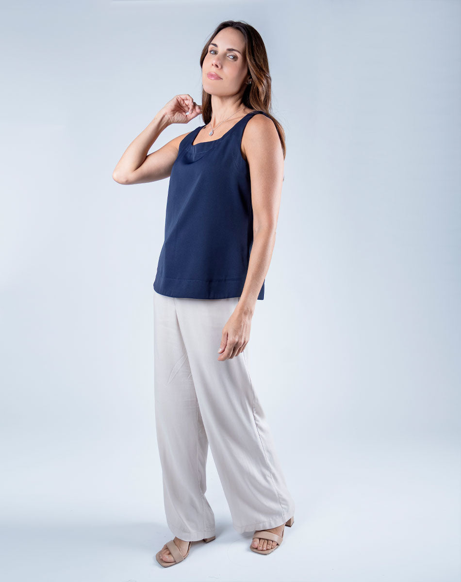 Blusa Escote Redondo