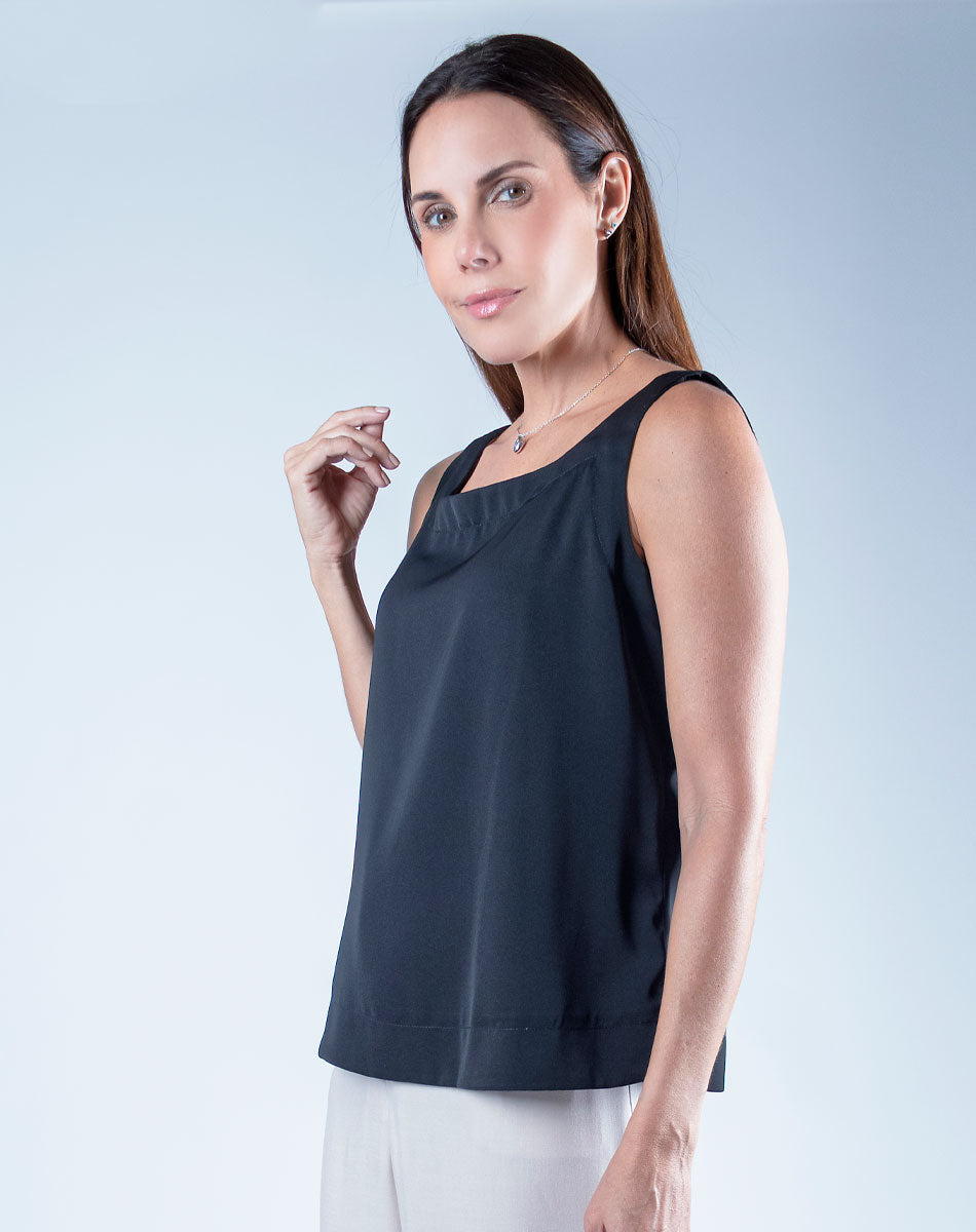 Blusa Escote Redondo