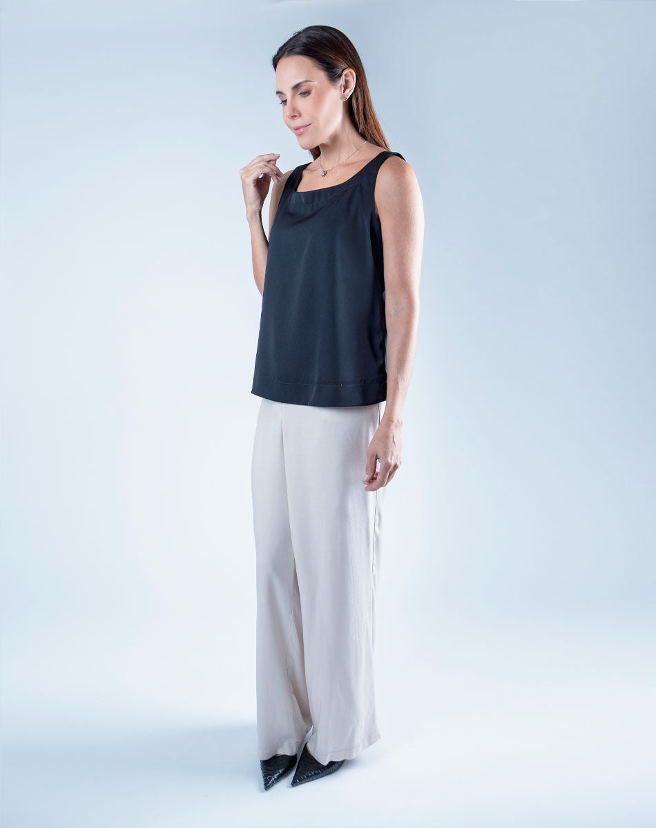 Blusa Escote Redondo