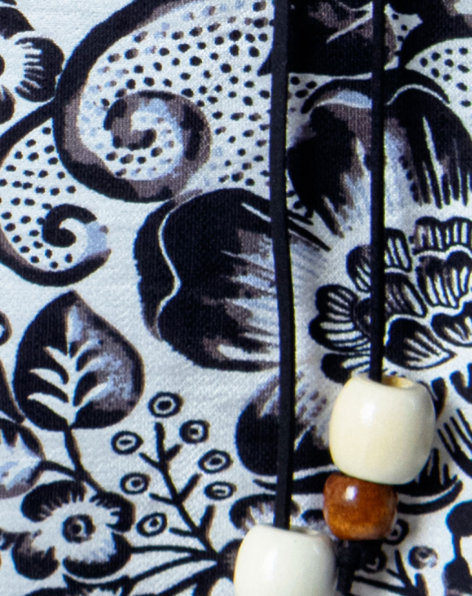 Blusa Cuello Mao Floral