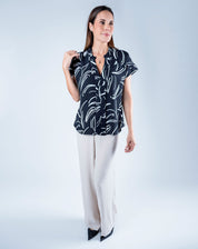 Blusa Escote V con Estampado