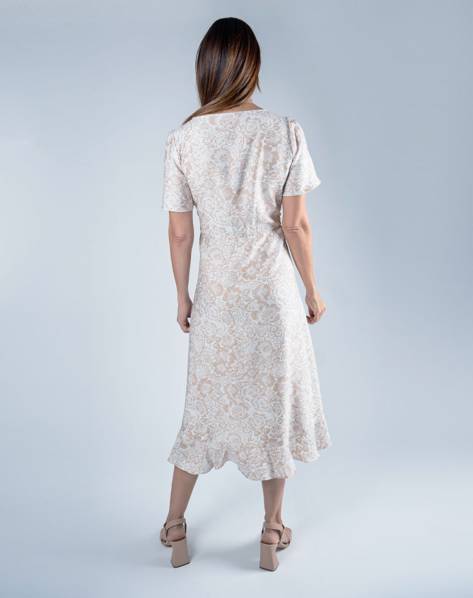 Vestido con Cruce Escote V