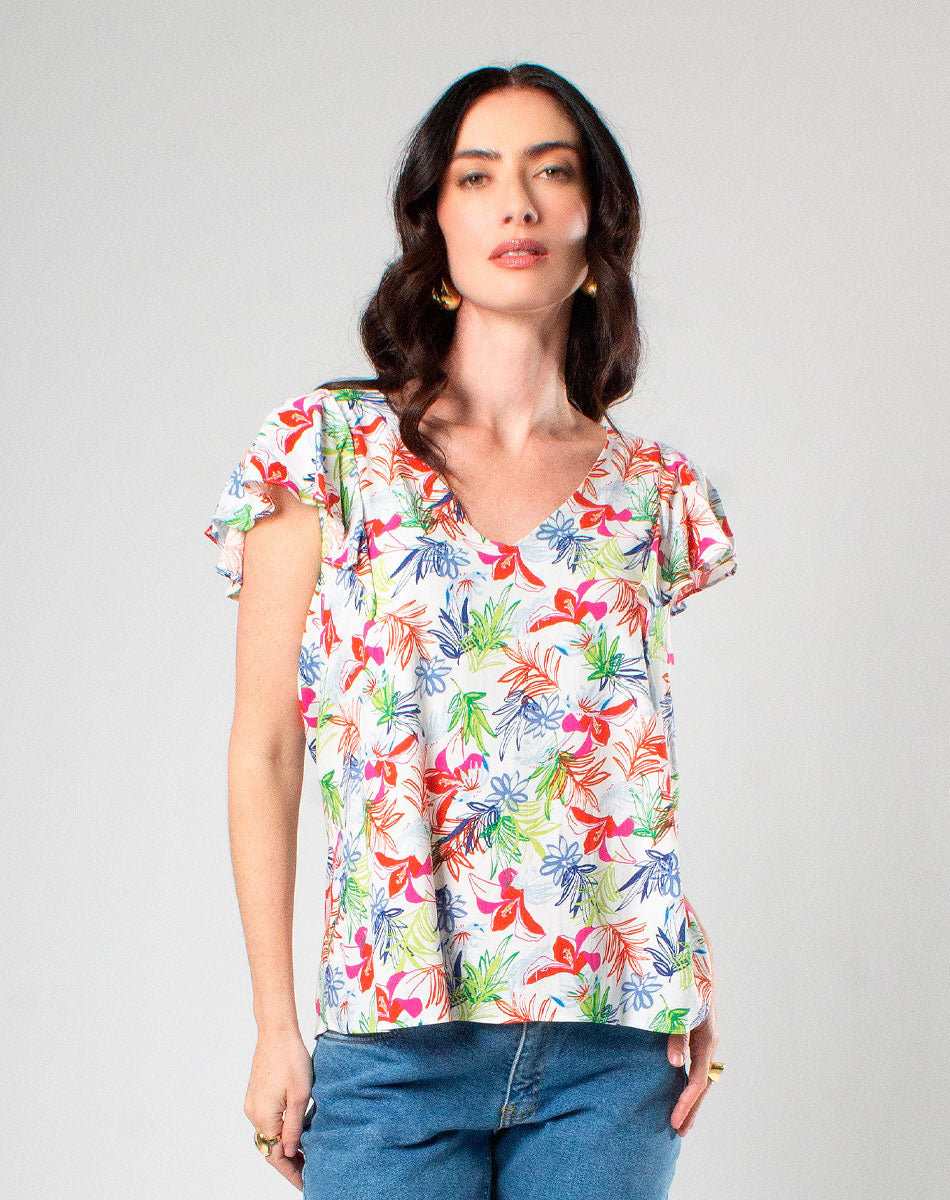 Blusa con Escote V