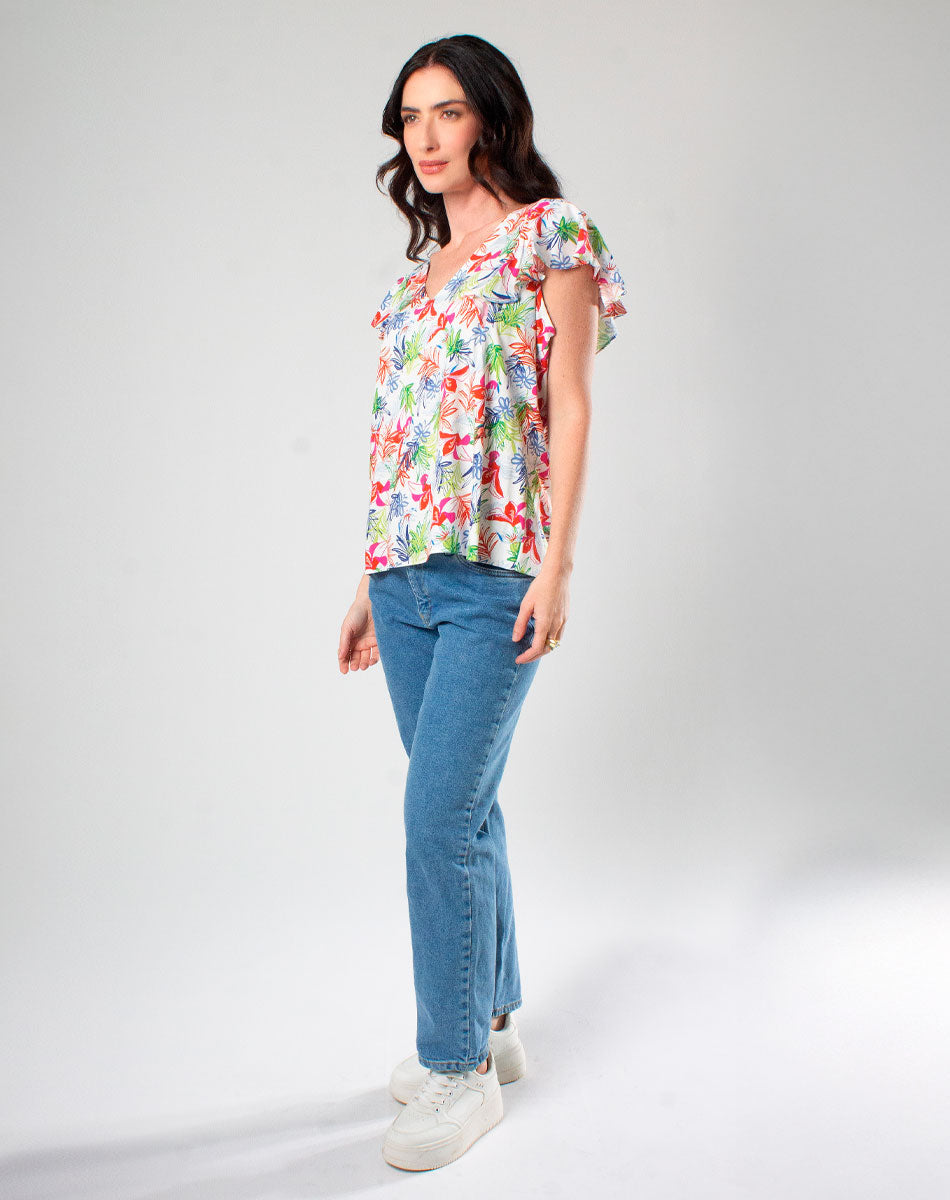 Blusa con Escote V