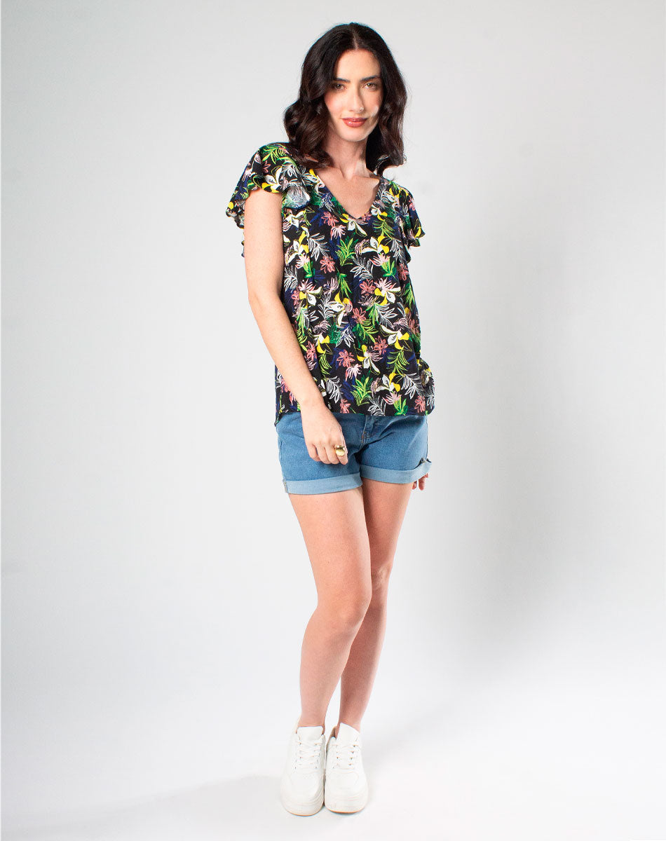 Blusa con Escote V