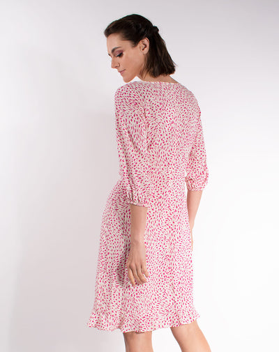 Vestido Estampado de Puntos