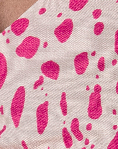 Vestido Estampado de Puntos