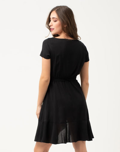 Vestido Con Cinturon De Amarre