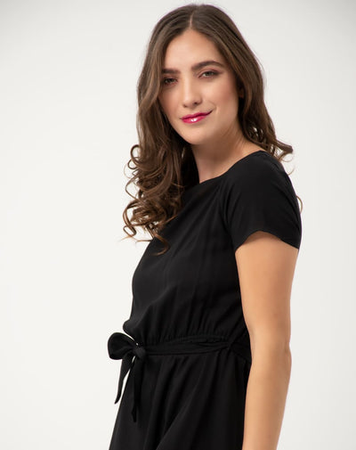 Vestido Con Cinturon De Amarre