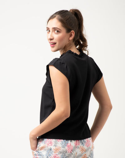 Blusa Con Mangas Cortas