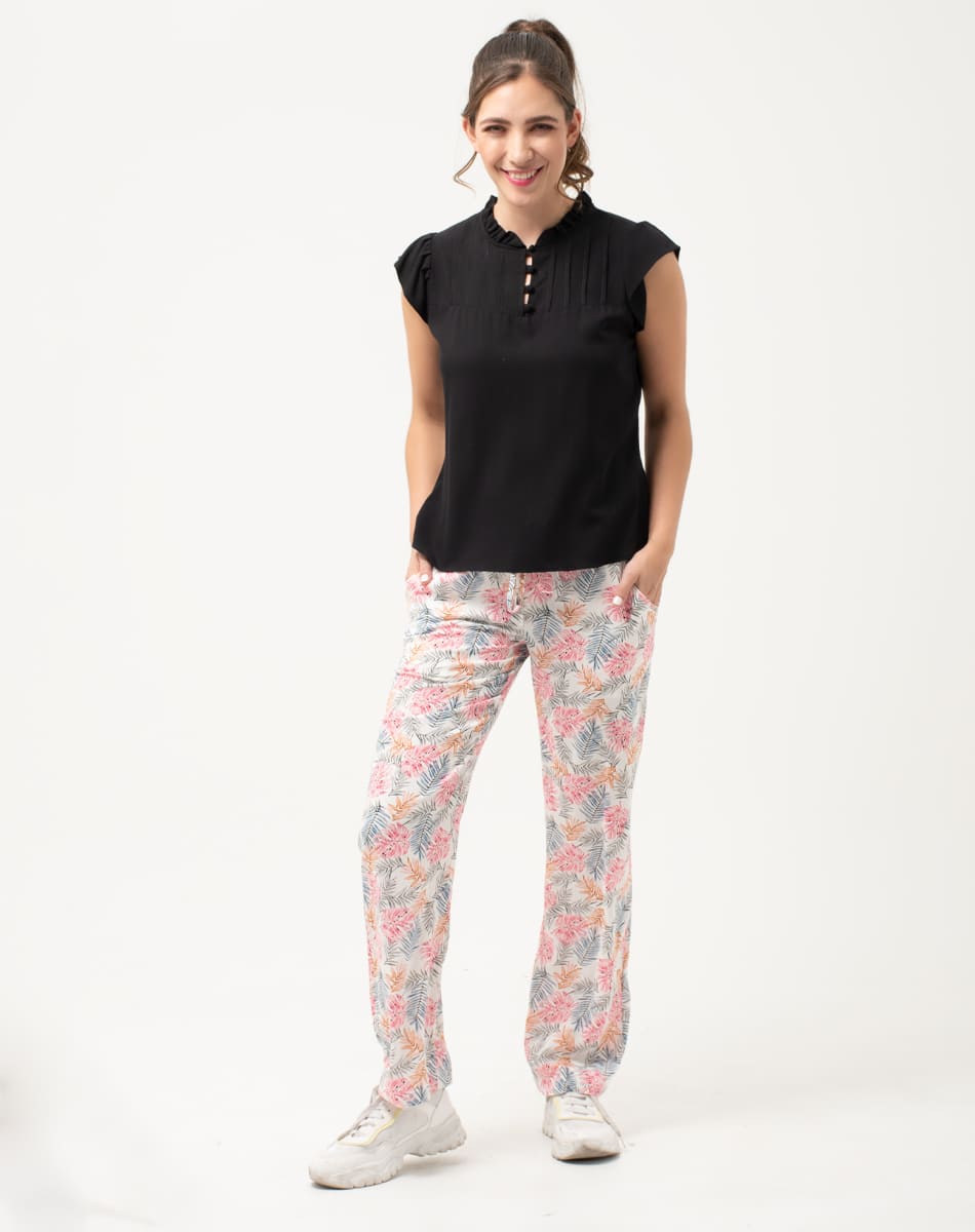 Blusa Con Mangas Cortas