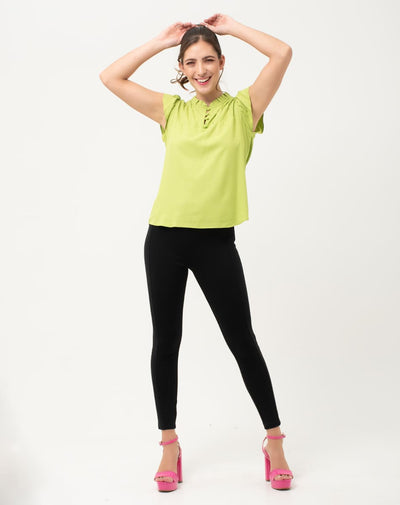 Blusa Con Mangas Cortas