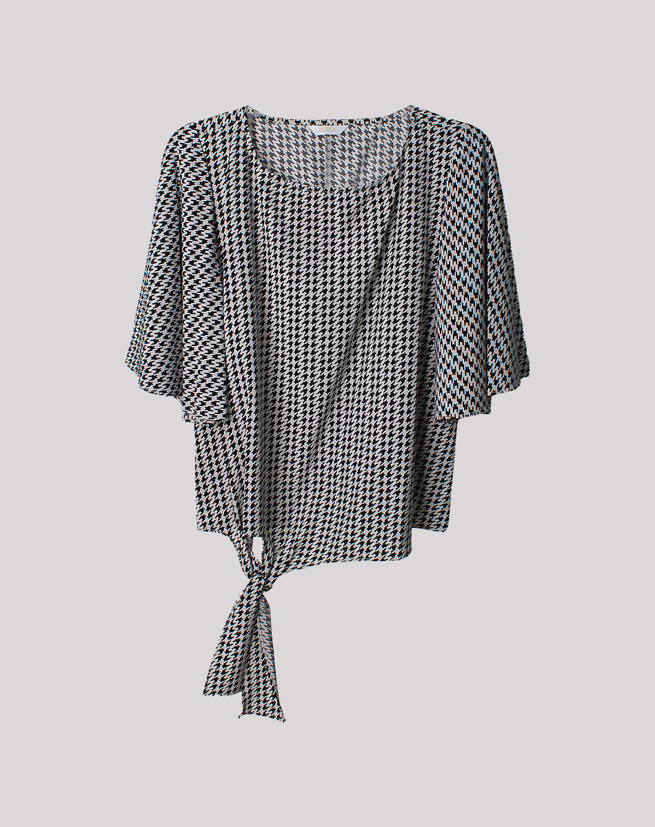 Blusa con Cuello Redondo