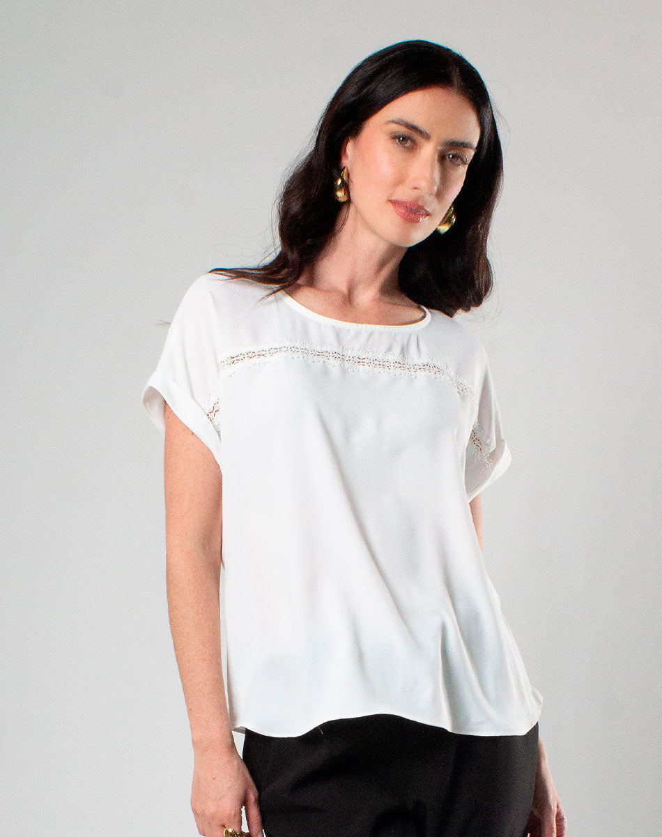 Blusa Cuello Redondo