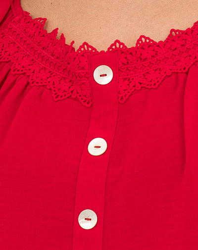 Blusa Con Cuello Redondo