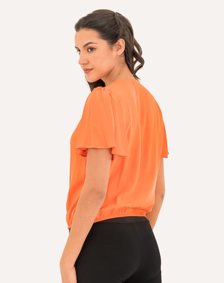 Blusa Con Escote V
