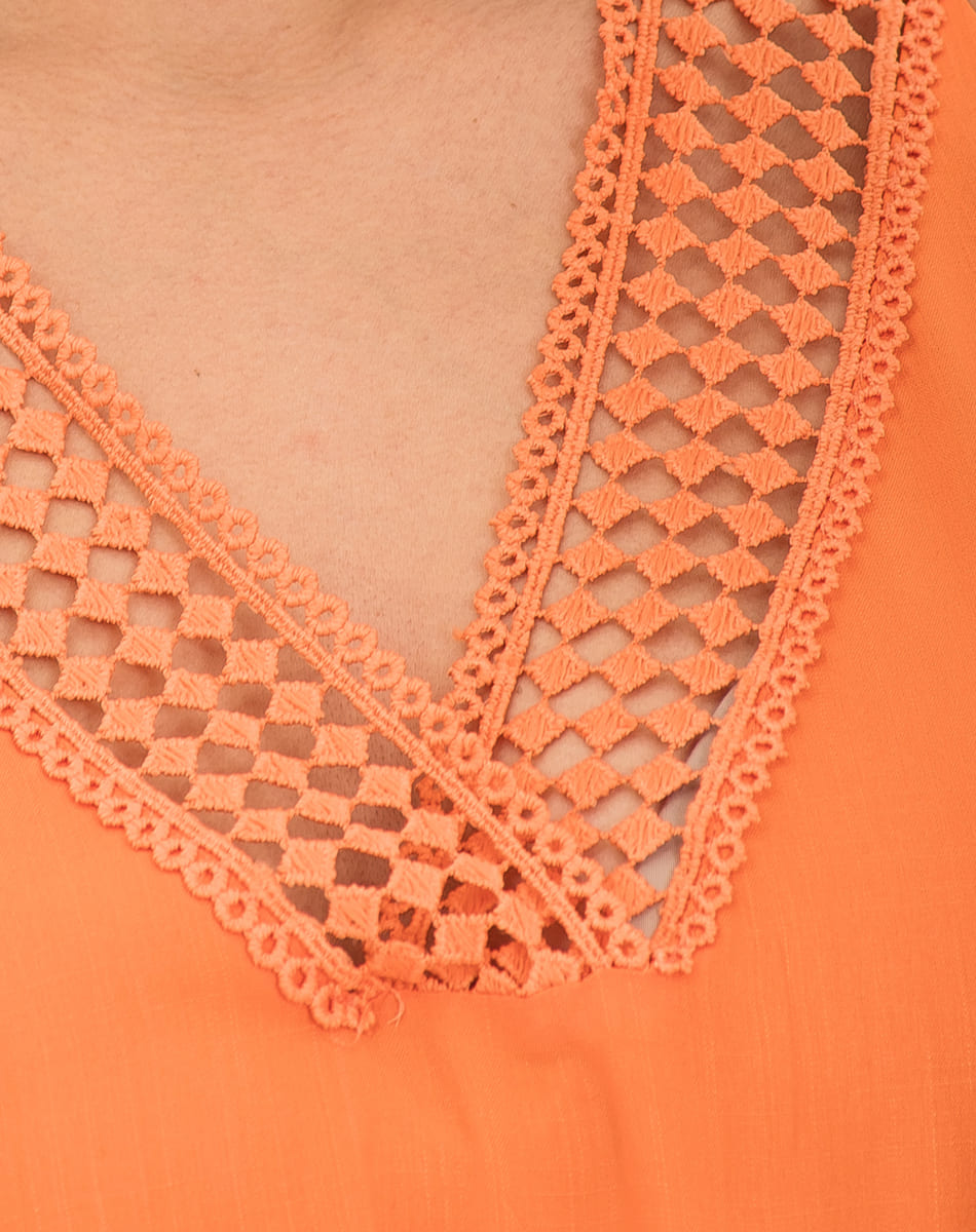 Blusa Con Escote V