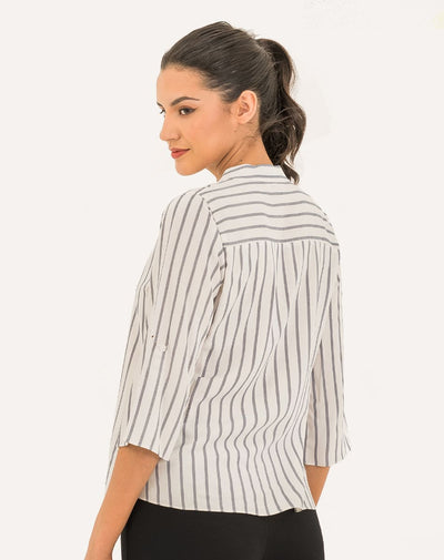 Blusa Con Escote V
