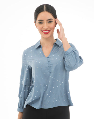 Blusa Cuello Camisero