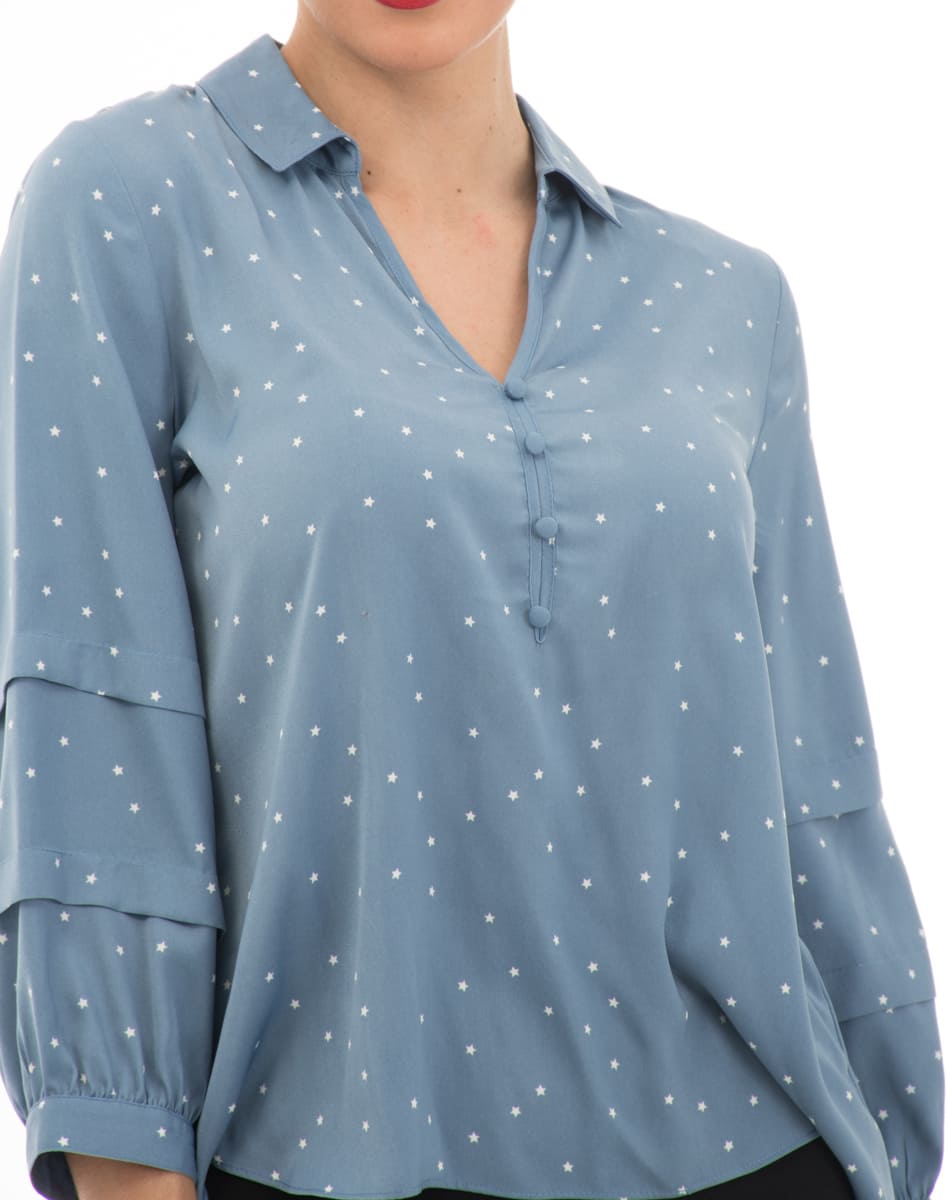 Blusa Cuello Camisero