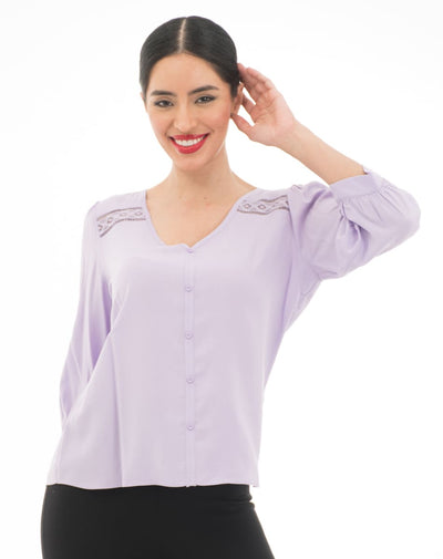 Blusa Con Escote V