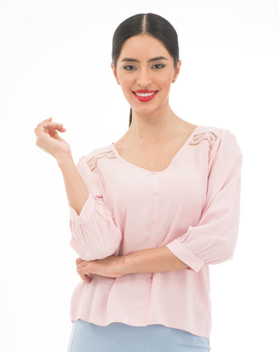 Blusa Con Escote V
